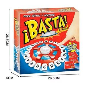 BASTA Spanish Word Game Fast-Paced Family Board Game for fun NEW SEALED